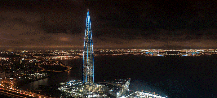 بلندترین ساختمان اروپا Lakhta