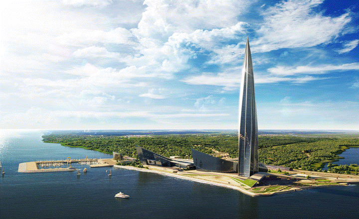 بلندترین ساختمان اروپا Lakhta