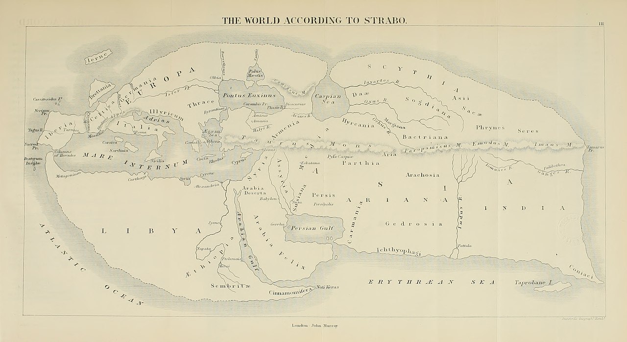 نقشه استرابو یکی از قدیمی ترین نقشه‌های جهان