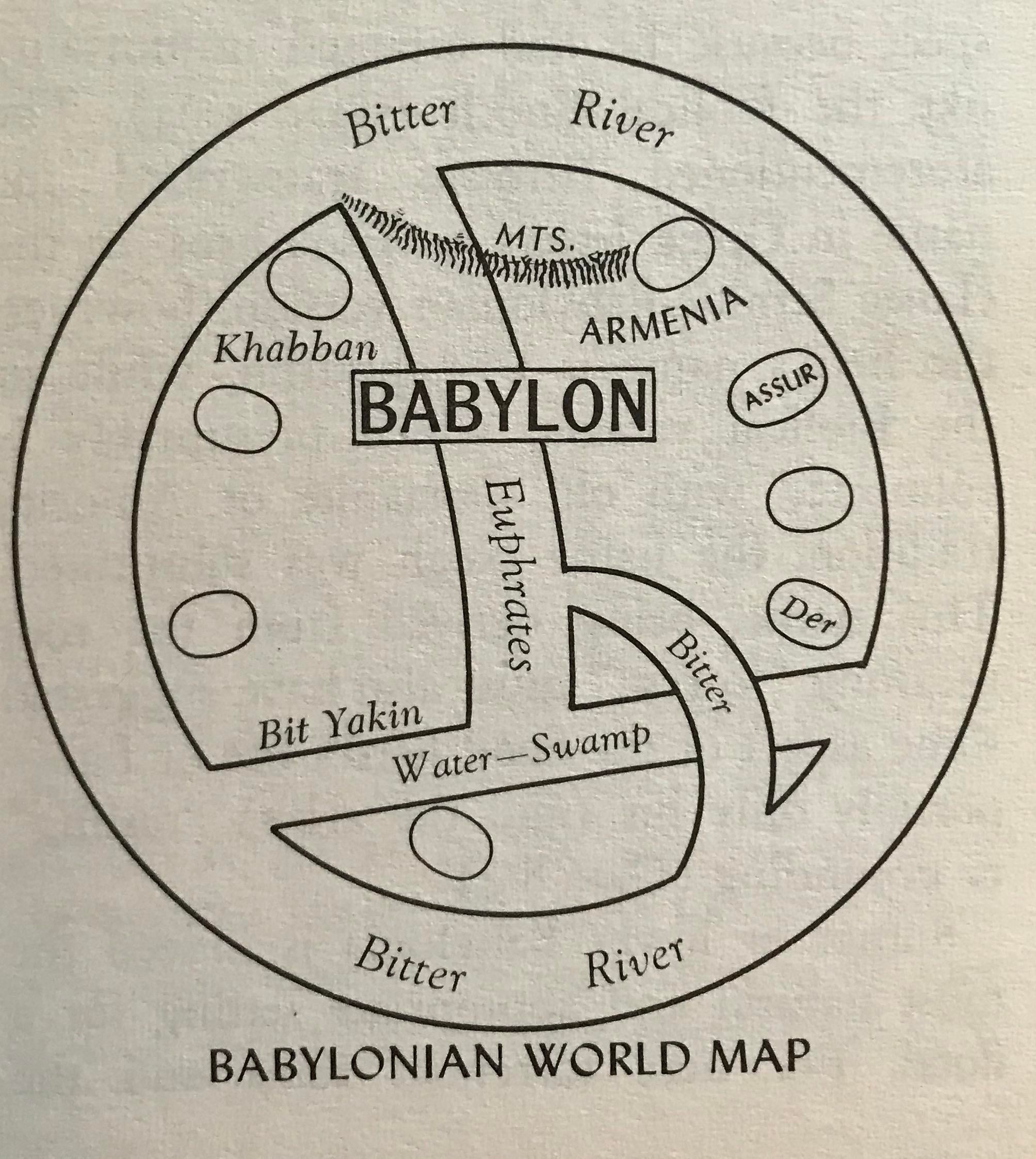 نقشه جهان بابل قدیمی ترین نقشه‌ جهان از بابل کشور عراق